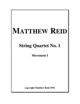 String Quartet No.1, 1st Movement