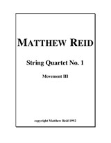 String Quartet No.1, 3rd Movement